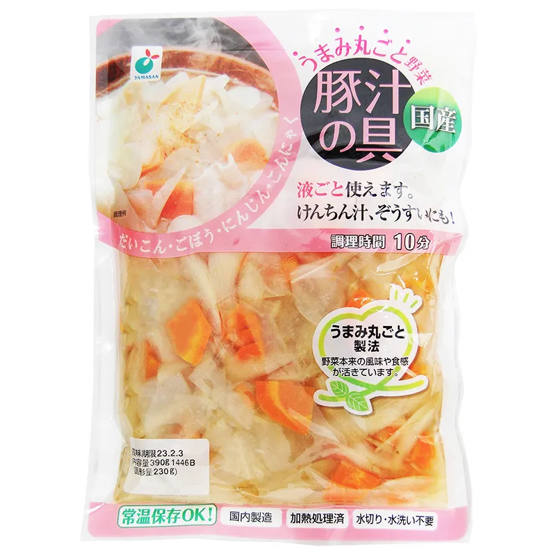 うまみ丸ごと野菜　国産豚汁の具230g