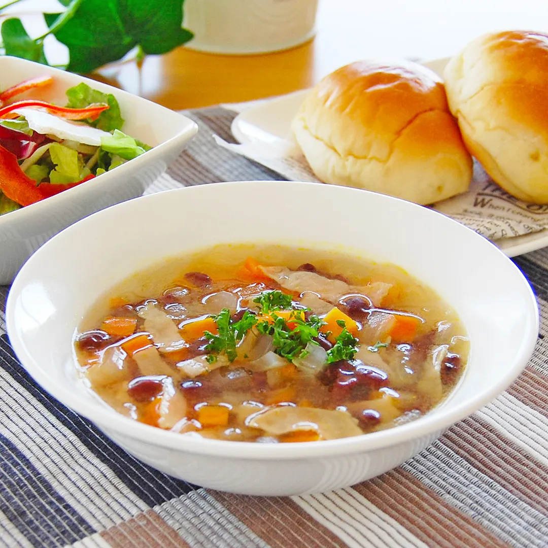 小豆のコンソメスープ