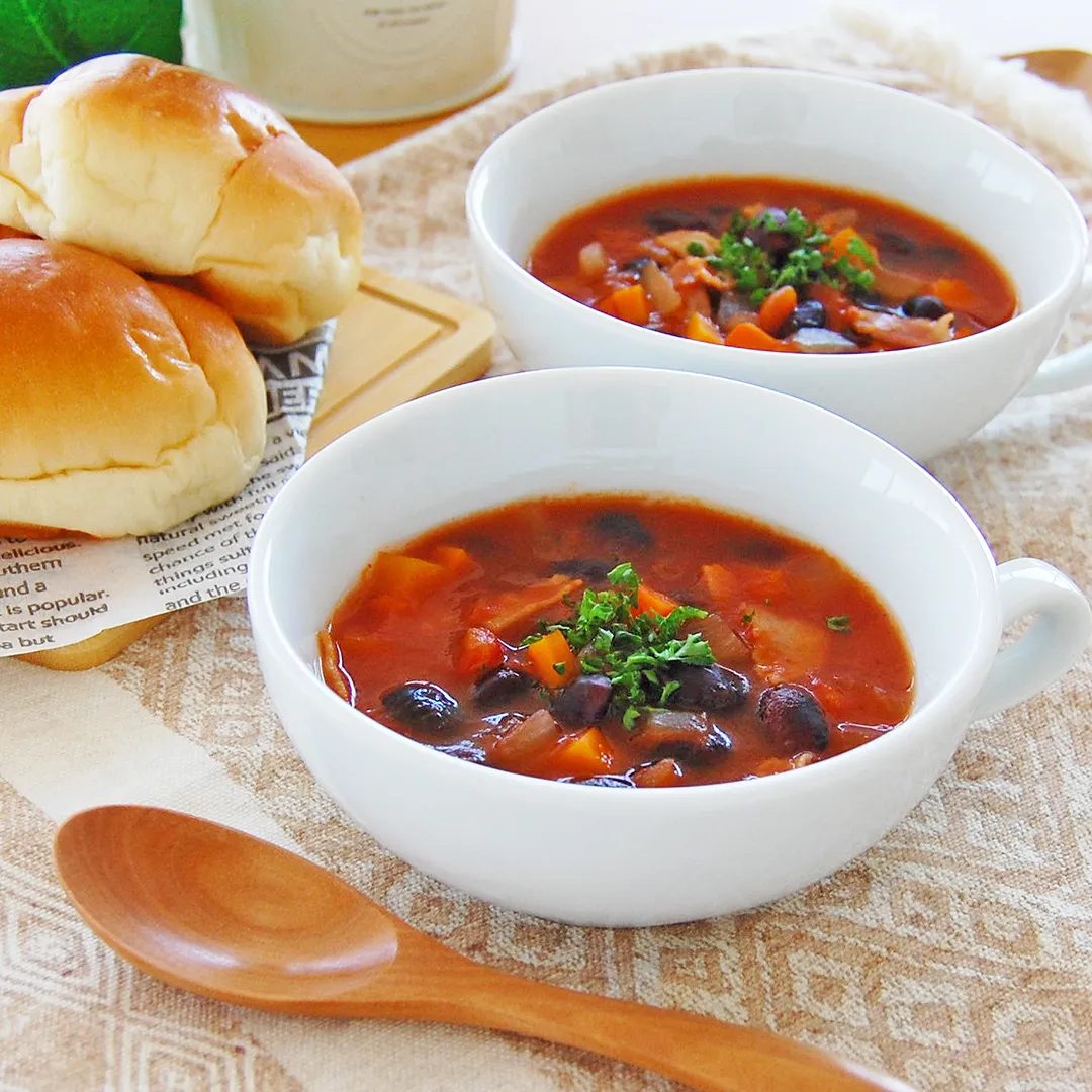 黒豆のトマトスープ