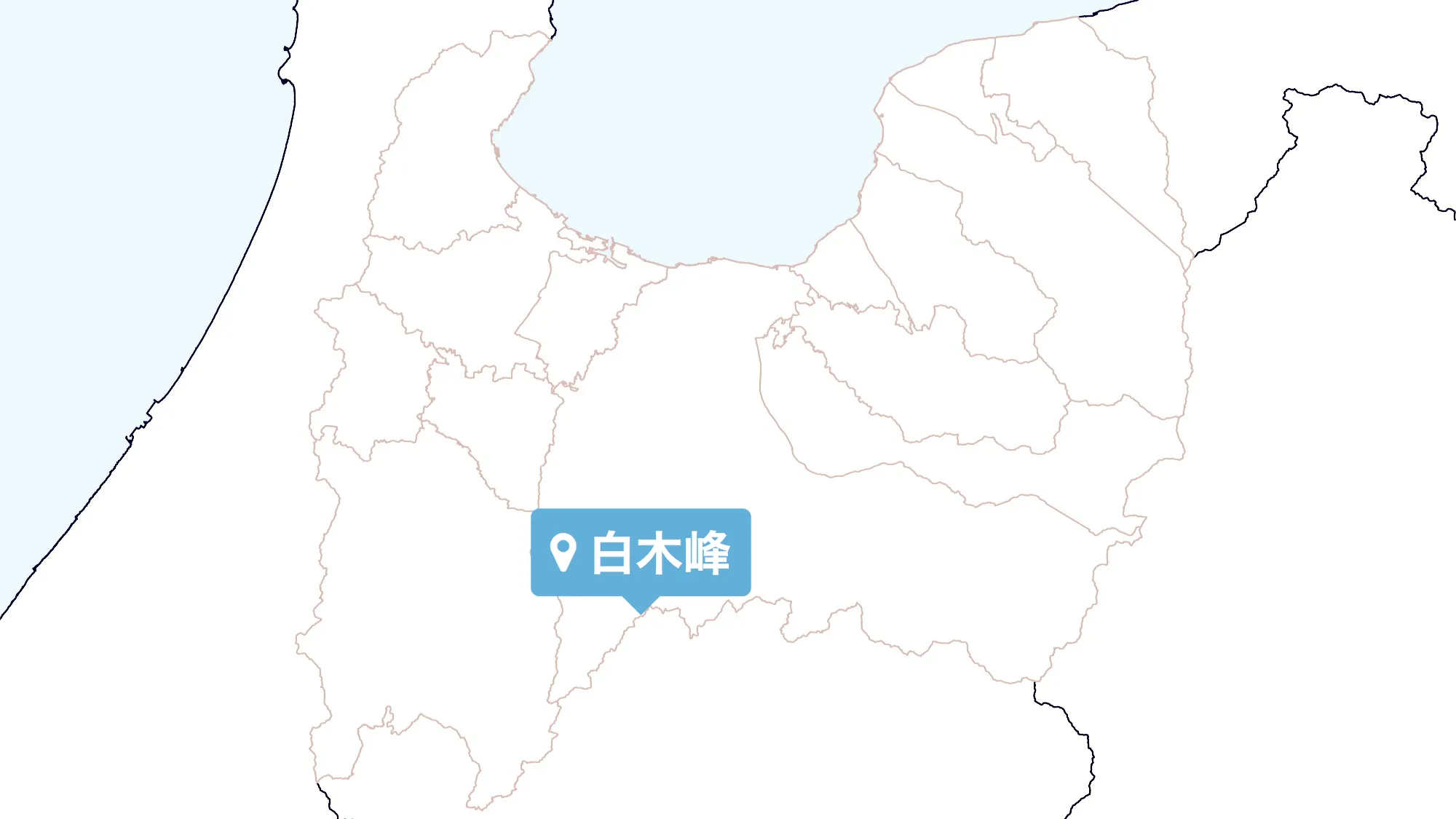 富山県の地図（白木峰）