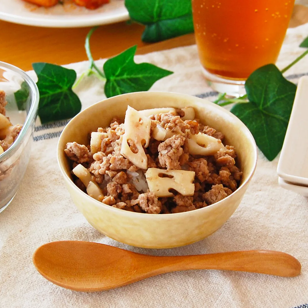 れんこんそぼろ丼