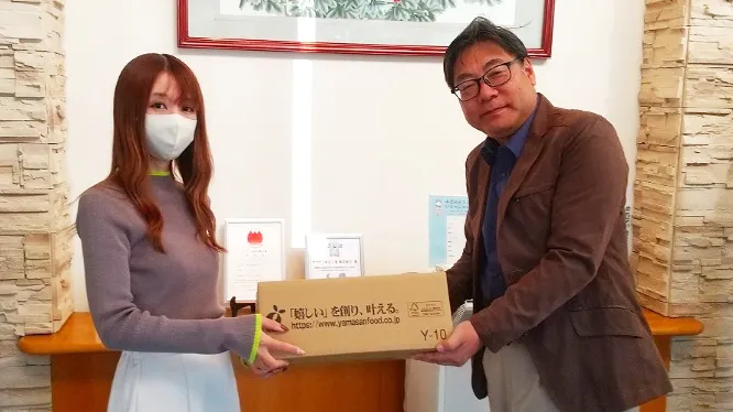 フードバンクとやまさまへの商品寄贈