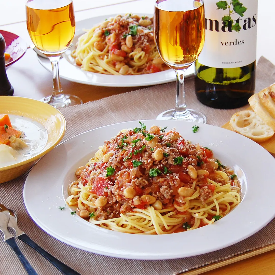 大豆たっぷりミートスパゲッティ