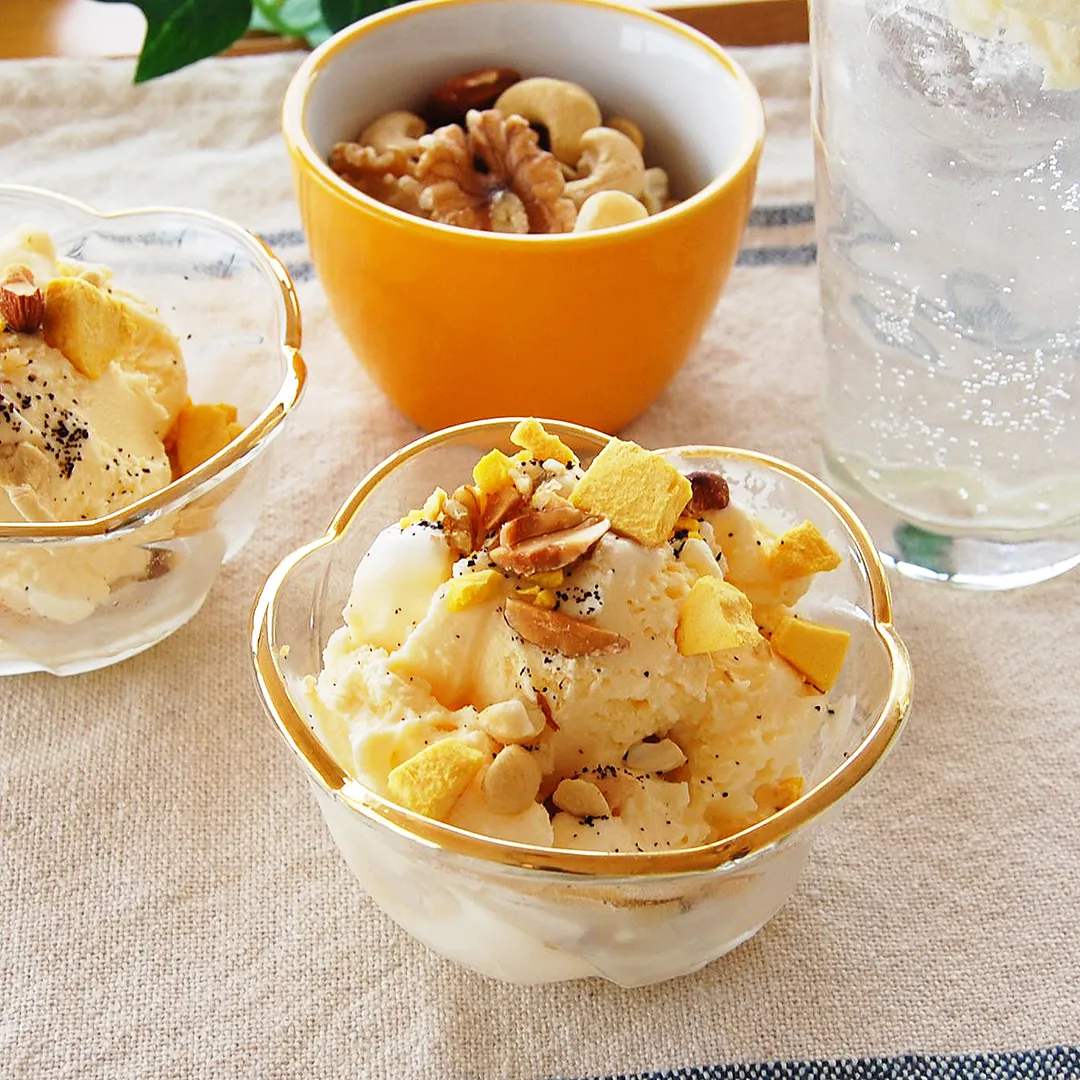 マンゴーとアールグレイのアイス