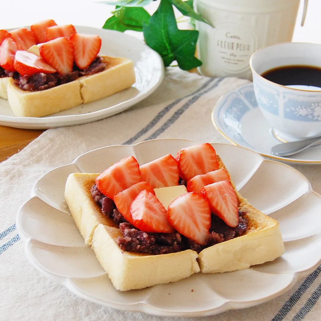 いちごのあんバタートースト