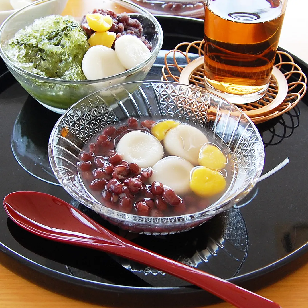 冷やし白玉ぜんざい