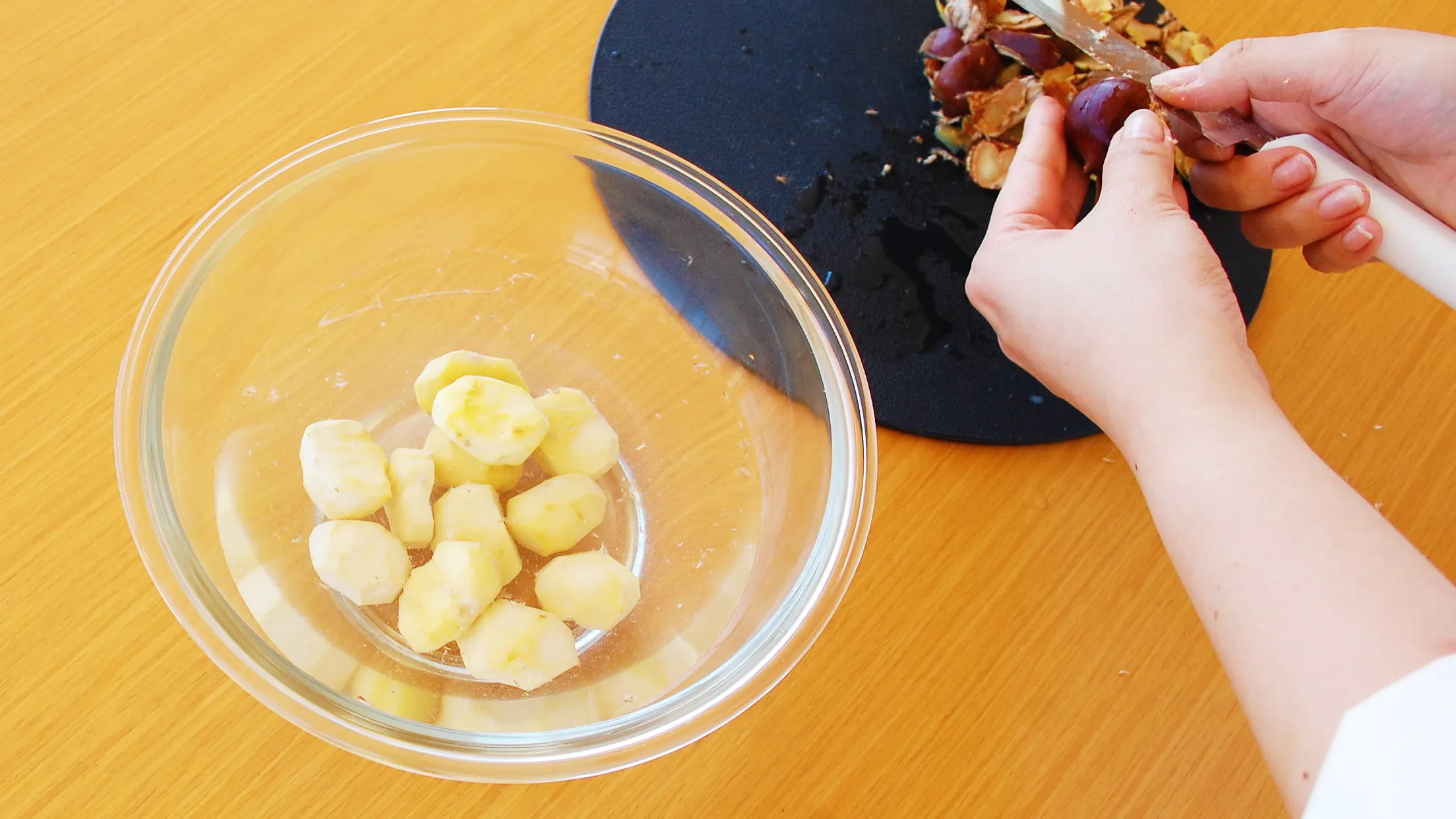 栗ごはん作りを実測比較!生栗と栗ごはん用のむき栗、手間はどれくらい違う?